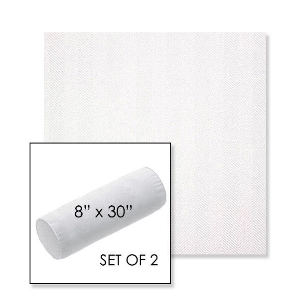 Picture of Switch Salt | Set of 2 | 8" x 30" Sunbrella Outdoor Bolster Pillows with Premium Inserts