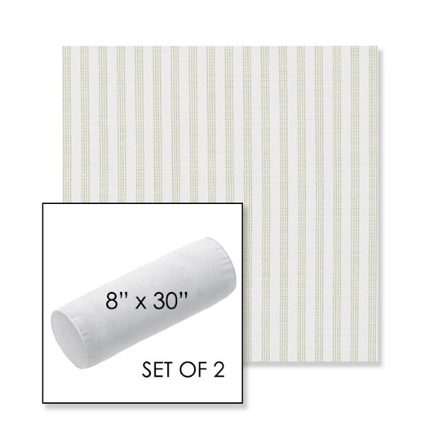 Picture of Tap Pear | Set of 2 | 8" x 30" Sunbrella Outdoor Bolster Pillows with Premium Inserts