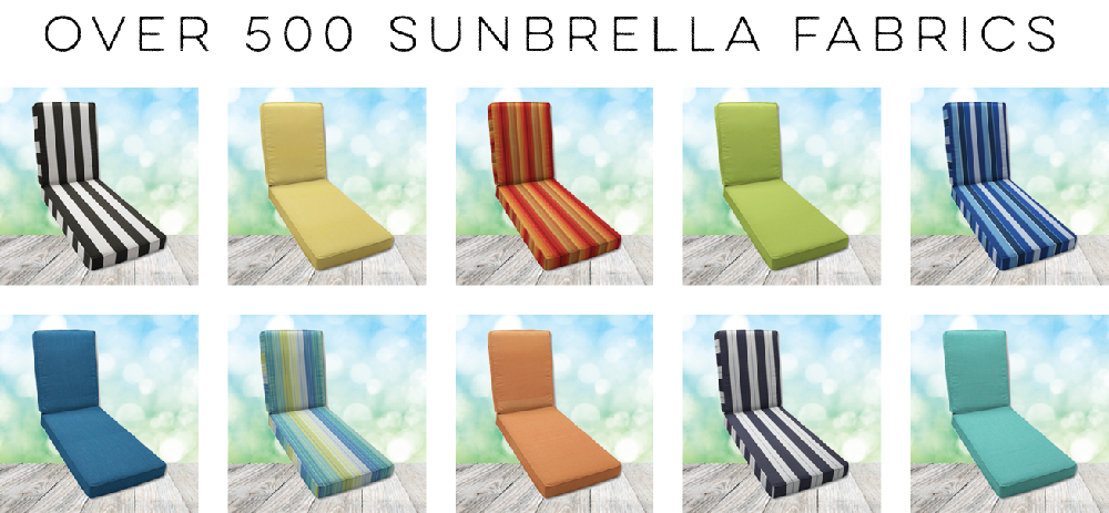 Custom Outdoor Cushions in quality outdoor fabrics