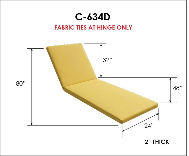 Chaise Lounge Add A Pad Thin Style Chaise Lounge Cushion