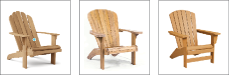 Wood or Teak Adirondack Chair Cushions