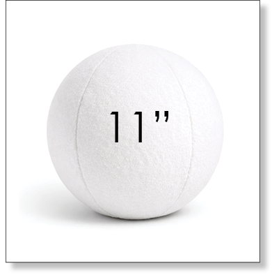 11" Diameter Outdoor Ball Pillow - Custom Made to Order