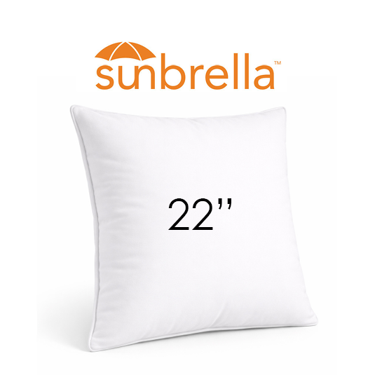 22" Square Outdoor Pillow in Sunbrella Fabric