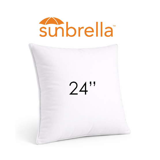 24" Square Outdoor Pillow Sunbrella Fabric