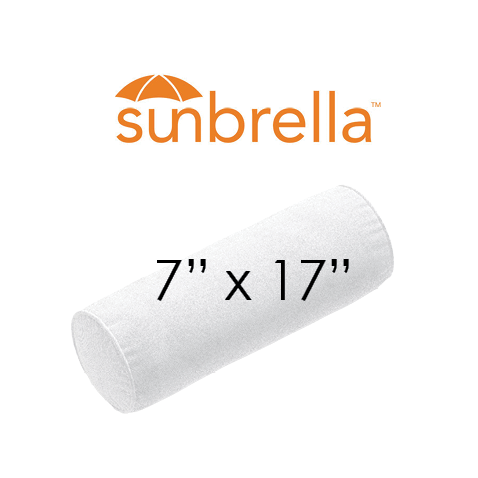 7" Diameter x 17" Long Outdoor Bolster Pillow Sunbrella® Fab