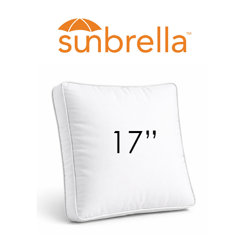Bliss Aloe | 17" Square Boxed Sunbrella® Outdoor Pillow (3" Thick) 