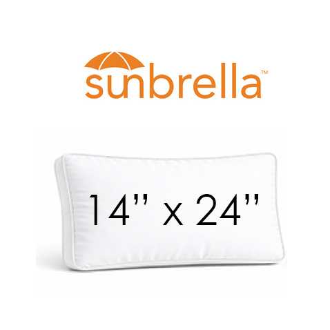 Bliss Aloe | 14" x 24" Rectangular Boxed Sunbrella® Outdoor Pillow (3" Thick)