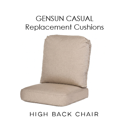 Gensun Replacement Cushions - High Back Chair