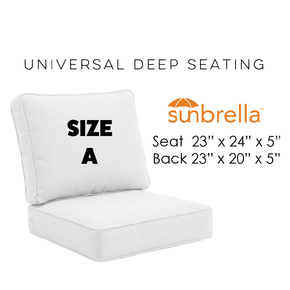 Universal Patio Chair Deep Seating Cushions