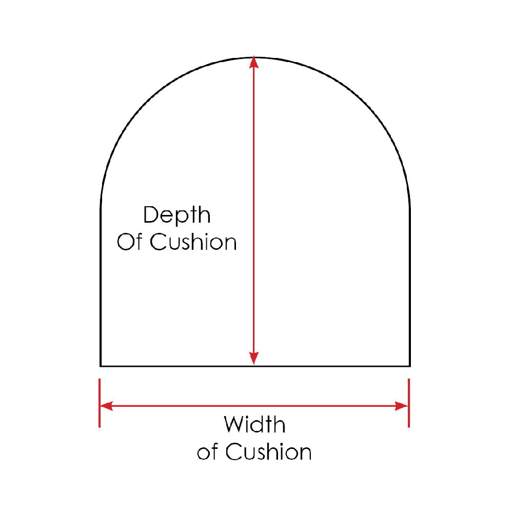 Boxed Contoured Wicker Patio Chair Seat Cushions