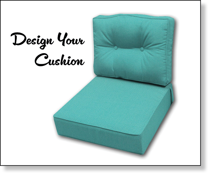 Ecopatio outdoor cushions for patio furniture with 5 pillows