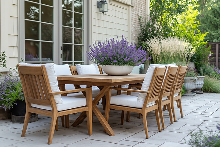 Outdoor Dining Chair Cushions - Custom Sizes Sunbrella Fabrics 