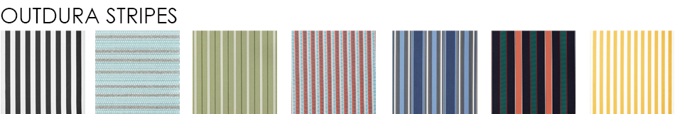 Custom Outdoor Cushions in Outdura Outdoor Fabrics