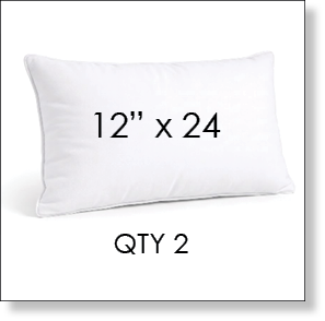 12" x 24" Lumbar or Rectangular Outdoor Pillows - Custom Made To Order