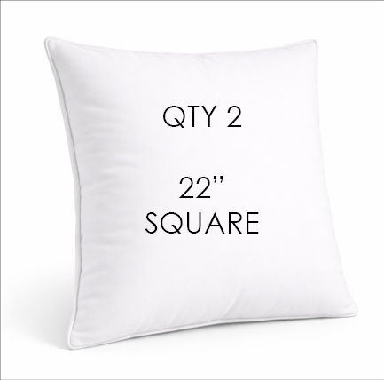 Custom Outdoor Pillows In Sunbrella Outdoor Fabrics - 22" Square Pillow