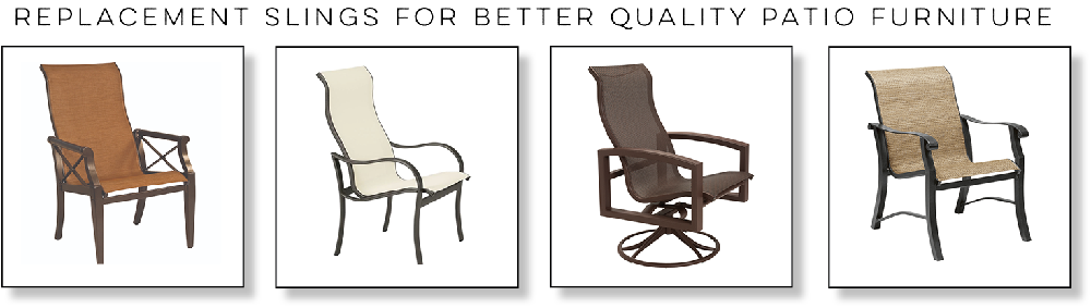 Replacement sling fabric for better quality patio sling furniture