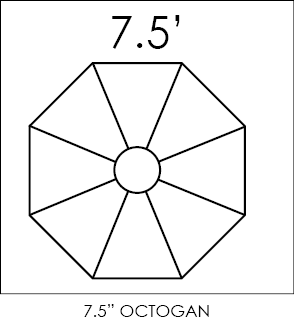 Heavy Duty Aluminum Market Umbrella