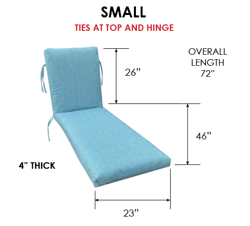 Chaise Lounge Replacement Cushion - Outdura Fabrics