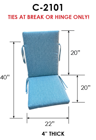 Premium Universal Patio Chair Cushions in Sunbrella Outdoor Fabrics