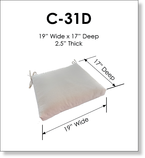 Universal Outdoor Dining Chair Seat Pad