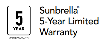 Sunbrella 5 Year Warranty